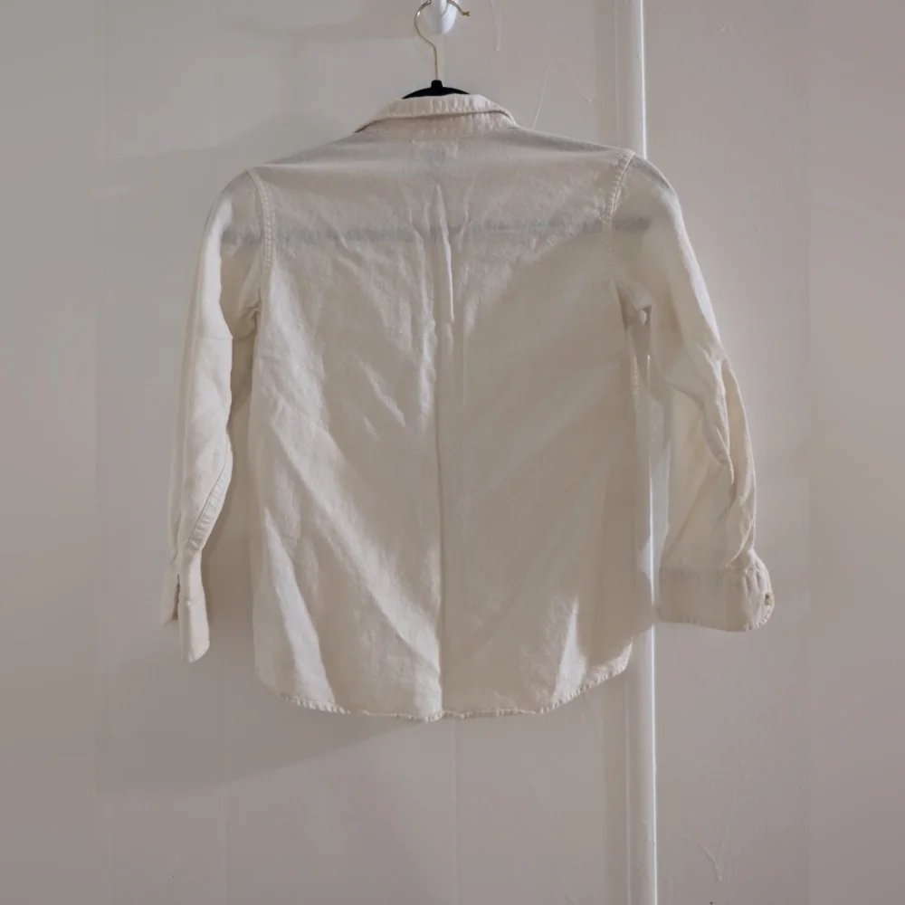 Old Navy Light Tan Button Down Shirt Size 6/7